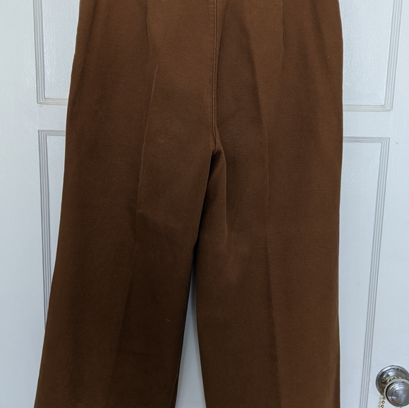 FRYE Women Nadia Wide Leg Pants Sz 28 X 27 Nutmeg - Picture 4 of 5